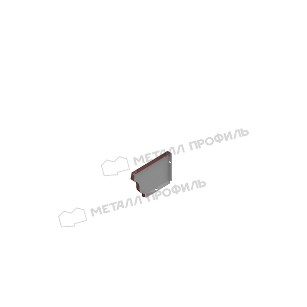 Заглушка желоба 120х86 левая (ПЭ-01-RR32-0.5) ― приобрести по доступным ценам ― 100 ₽ ― в Ставрополе.